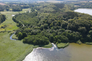 Luftbild Waldsctücl "Alte Burg" am Großen Binnensee