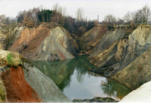 Liether Kalkgrube im Dezember 1989
