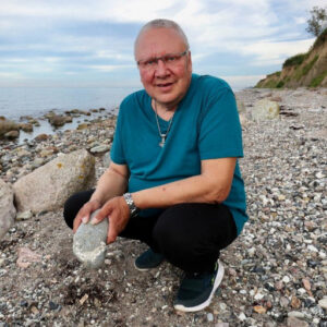 Thomas Freiberg am Geröllstrand